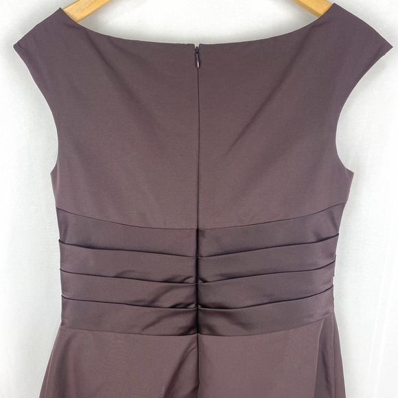 David's Bridal Bridesmaid Dress F12723 Purple 12 - Picture 6 of 8